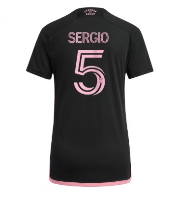Inter Miami Sergio Busquets #5 Bortatröja Kvinnor 2023-24 Kortärmad